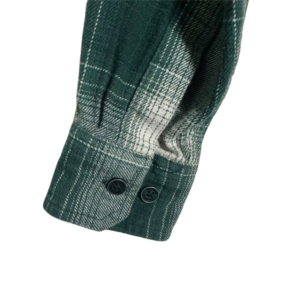 Wolverine Flannel Women's Small Long Sleeve Plaid Warm Button Up Pockets Green - Picture 7 of 11